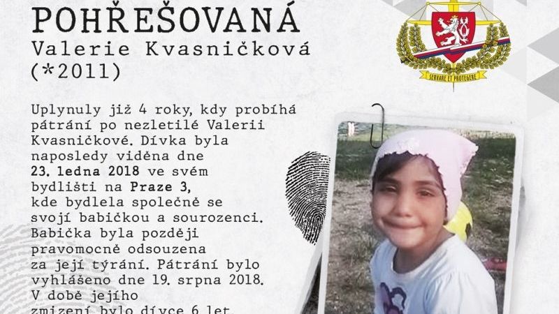 Policejní záhady: Těhotnou Slovenku nikdy nenašli, malou Valerii ze Žižkova také